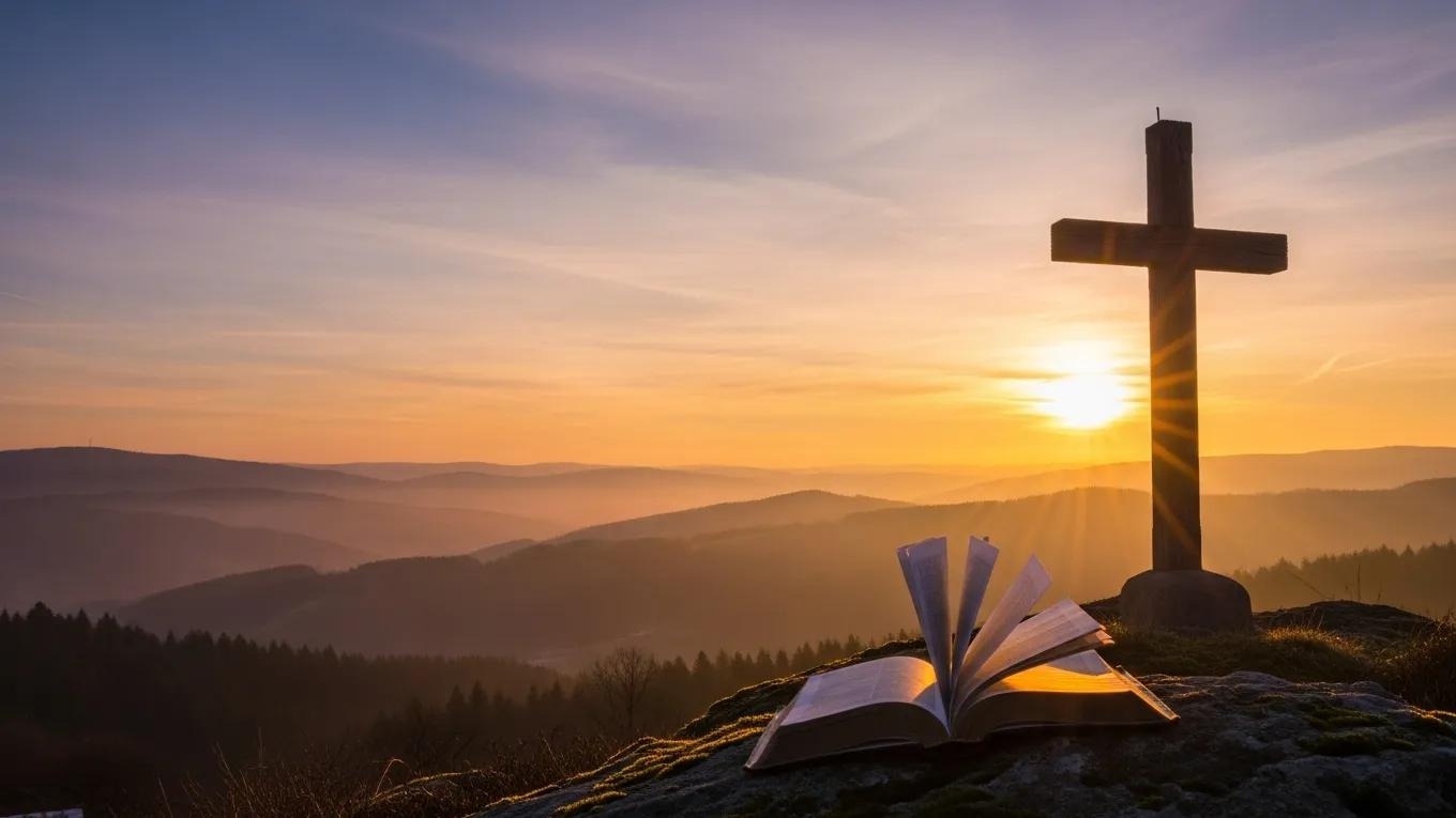 Open Bible for morning devotion